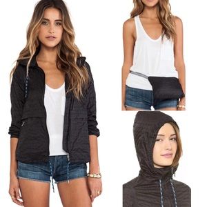 SOLD-🌺 Free People NWOT Parachute Festival Water resistant Jacket in Black